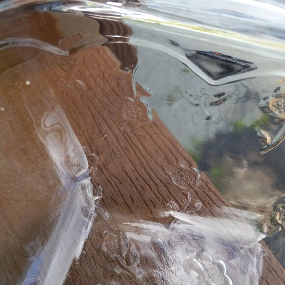 Vintage Anchor Hocking Savannah Clear Floral Glass Rectangular Baking Dish - Picture 13 of 14